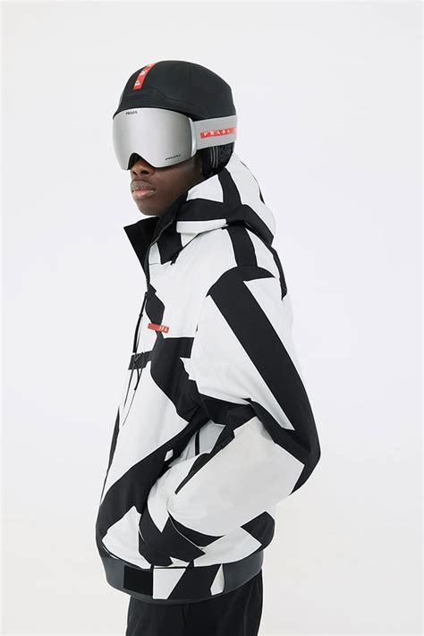 prada snowsuit|ASPENX x Prada Outerwear Collection Lookbook .